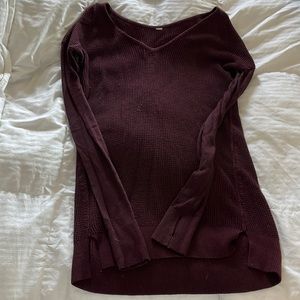 Lululemon Burgundy knit, sweater, size small
